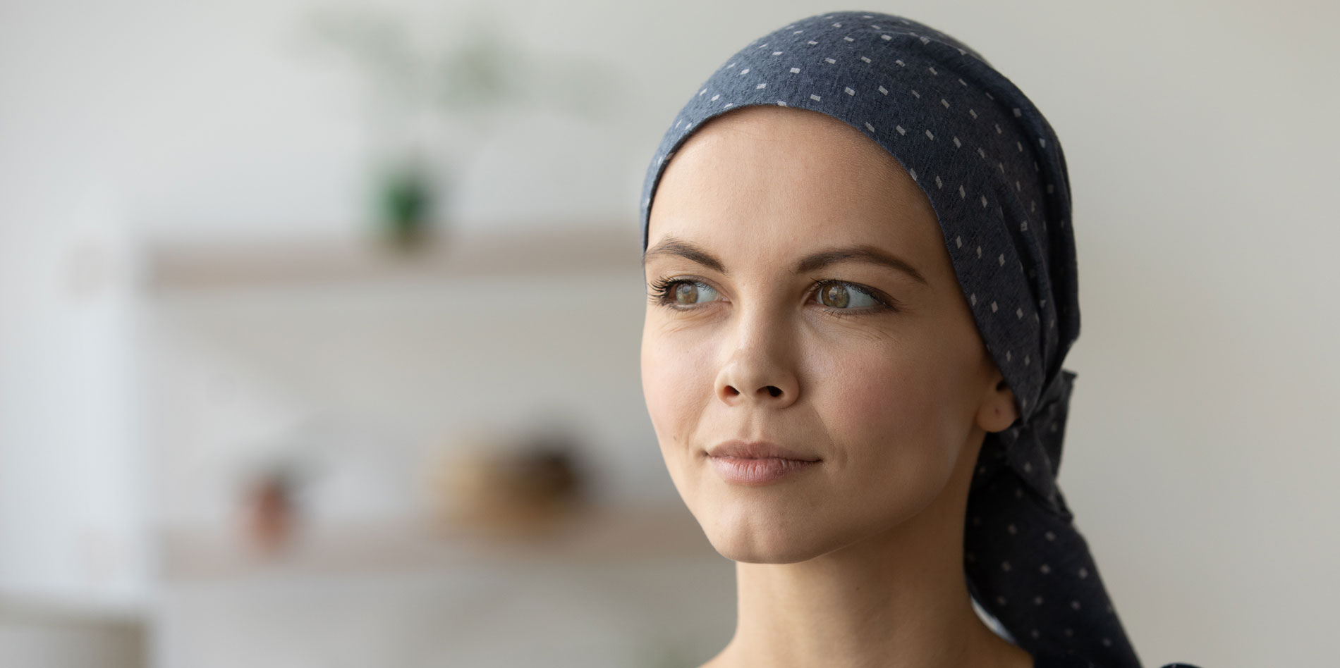 Woman wearing a headscarf